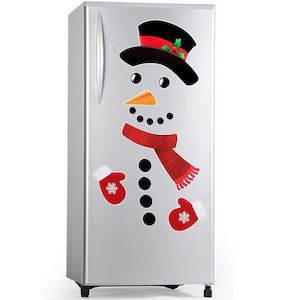 Snowman Refrigerator Magnets, Cute Funny Refrigerator Stickers, Christmas Decora…