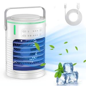 Homewares: Portable Air Conditioners Fan with 3 Speeds 7 Colors,Small Mini Ac Unit for Bedroom Air Cooleror Office Outdoor Camping