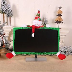 Homewares: Christmas LCD Display Bumper Case Cover Decor Computer PC TV Monitor Non-woven