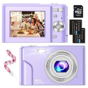 Digital Camera,1080P 48MP Camera with 32GB SD Card,2.4 Inch Digital Camera with …