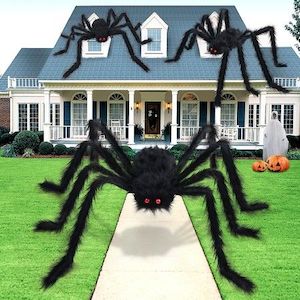 3PCS Giant Spider Halloween Decorations Indoor Outdoor Spider Decorations Hallow…