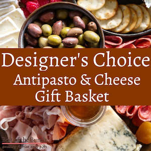 Designers Choice Antipasto & Cheese Board Gift Basket