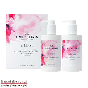 Pink Petal Hand & Body Wash & Lotion Boxed Set - Linden Leaves New Zealand