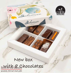 Bohemein of Wellington Fresh Hand Made Chocolates New Zealand - 8 Piece Box (Gluten Free)