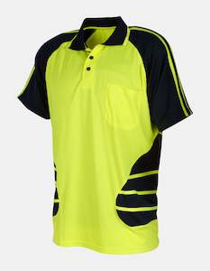 Hi Viz: Hi-Viz Short Sleeve Polo Lime