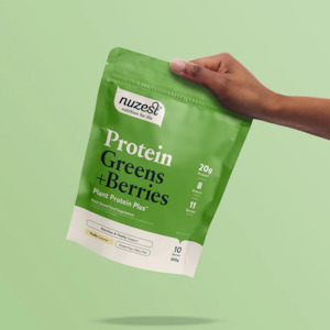 Nuzest Protein Greens + Berries 300g Vanilla Caramel