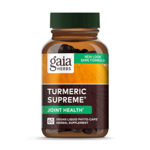 Brands M-Q: Gaia Turmeric Supreme Joint Health 60's