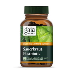 Brands M-Q: Gaia Herbs Sauerkraut Postbiotic 60's