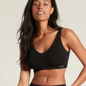 Boody Padded Shaper Crop Bra Black Large