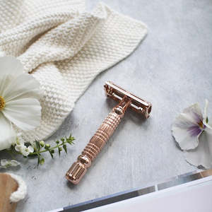 Sustainablah Stainless Steel Safety Razors - Rose Gold, Charcoal Grey & Silver