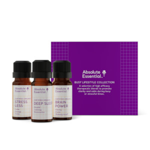 Absolute Essential Busy Lifestyle Collection - Set of Essential Oil Blends (Organic)