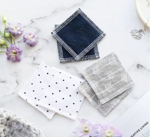 Christmas Gift Ideas: Sustainablah Reusable Makeup Removal Wipes - Soft Flannelette