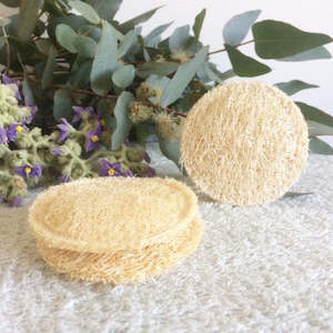 Iberluffa Natural Facial Luffas for Gentle Exfoliation (Organic) SALE!