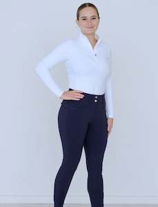 Clothing: 'LARA' NAVY FLEECE BREECH