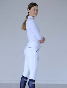 Clothing: YR 'ALYSSA' WHITE COMPETITION BREECH