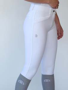 YR 'ZARA' WHITE COMPETITION BREECH