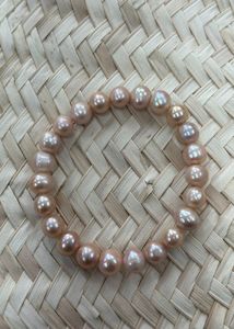 Large Pink Freshwater Pearl Bracelet