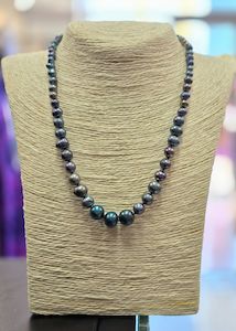 Single Strand Mixed Black Freshwater Pearls