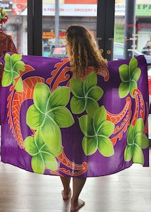 Clothing: Purple Paradise Poly Sarong