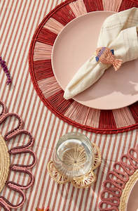 Twist Placemat - Burgundy Pink