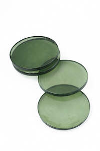 Linen - household: Coasters Set of 4 - Fern