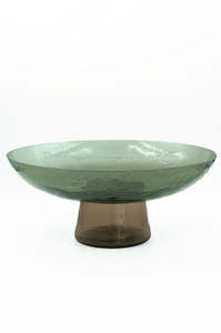 Linen - household: Pedestal Bowl - Fern/Bronze