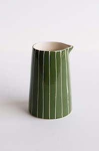 Creamer sgraffito moss green