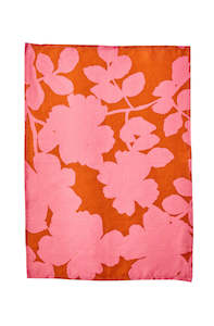 Carmine Pink Tea Towel