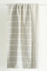 Estiva Bath Towel - Ivory/Grey