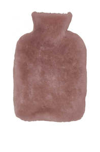 new zealand shearling hot water bottle - light purple