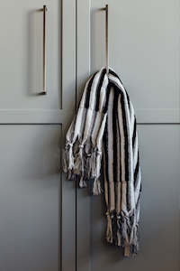 Black Stripe Hand Towel