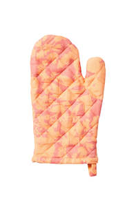 Herbs Pink Peach Oven Mitt