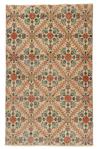 Vintage Rug - Rust Green