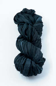 Silk Sari Ribbon - Black