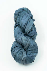 Silk Sari Ribbon - Indigo