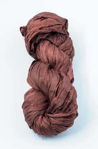 Silk Sari Ribbon - Rosewood