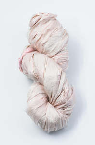 Silk Sari Ribbon - Baby Pink