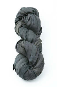 Silk Sari Ribbon - Slate