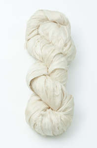 Silk Sari Ribbon - Ivory