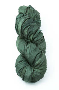 Silk Sari Ribbon - Green