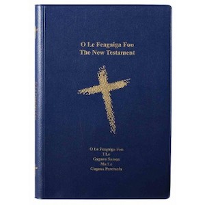 Samoan/English New Testament Bible Vinyl Cover