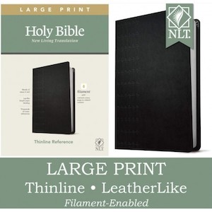 NLT Large Print Thinline Reference Bible, Filament Enabled Edition (Red Letter, …