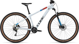 Bicycle and accessory: Aim SLX white'n'blue'n'red