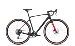 Bicycle and accessory: Cube Nuroad C:62 Pro 2022 - Carbon 'n' Red