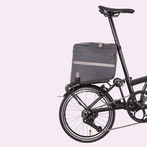 Bicycle and accessory: Brompton Borough Roller Rack Bag - Dark Grey