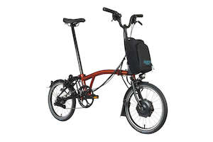 Bicycle and accessory: Brompton Electric C-Line Explore (6 speed)