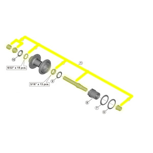 Chains: WH-MT501-CL COMPLETE HUB AXLE