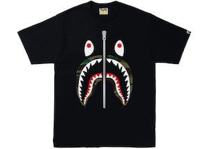 BAPE 1st Camo Shark Tee (SS22) Black/Green