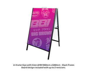 Signwriting: A-Frame Sign