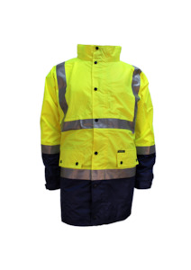 Prime Mover Lightweight Hi Vis Rain Jacket